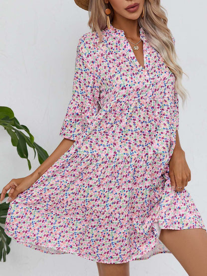 Vestido de verano estilo bohemio con escote en V de Isabella Sol.