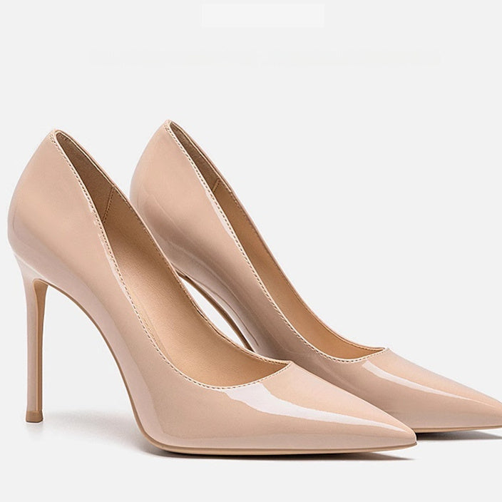 Elegant Isabella Sol Leather Stiletto Heels