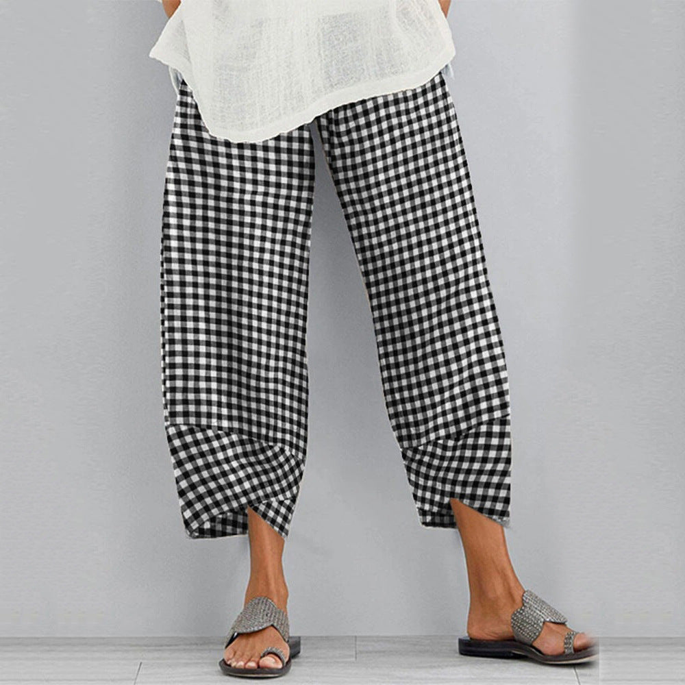 Pantalones cortos a cuadros versátiles de Isabella Sol