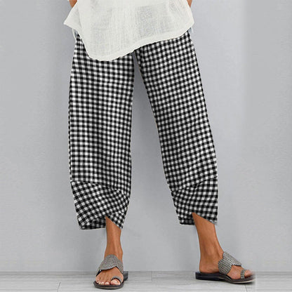 Pantalones cortos a cuadros versátiles de Isabella Sol
