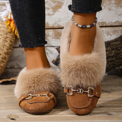 Mocasines de felpa aterciopelada de Isabella Sol
