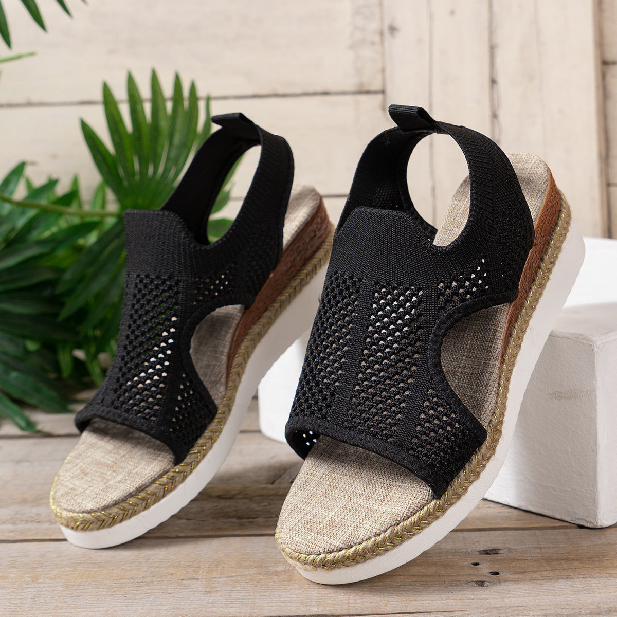 Sandalias de cuña transpirables de Isabella Sol
