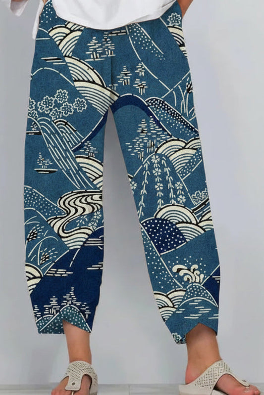 Pantalones cortos Isabella Sol de rayas vibrantes