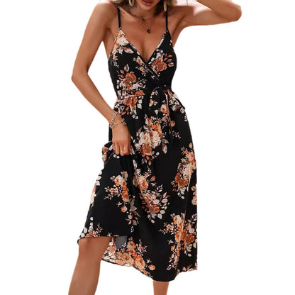 Vestido midi de verano con estampado floral de Isabella Sol