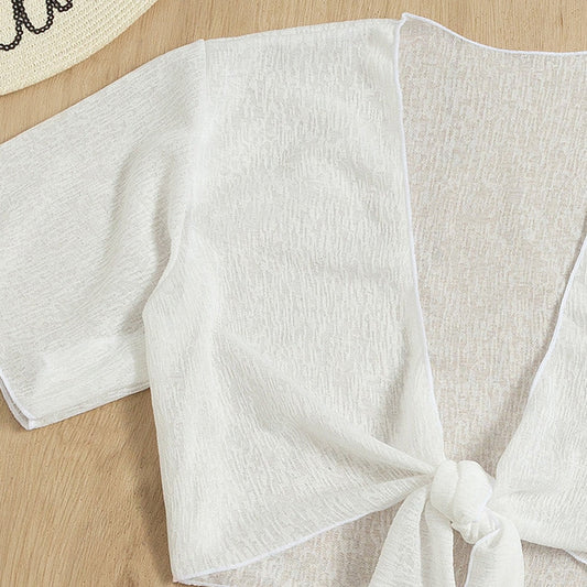 Conjunto de bikini blanco elegante de Isabella Sol