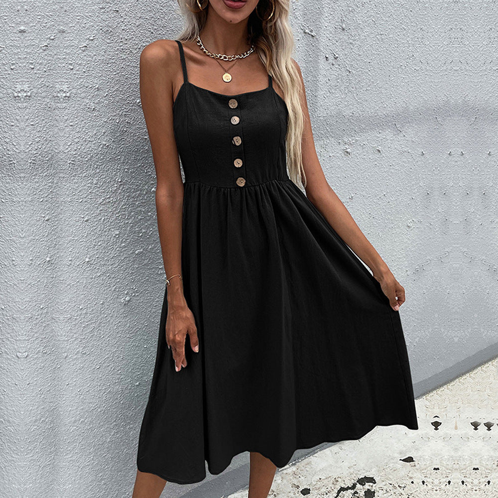 Elegante vestido midi de verano de la colección Isabella Sol