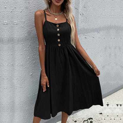 Elegante vestido midi de verano de la colección Isabella Sol