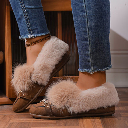 Mocasines de felpa aterciopelada de Isabella Sol