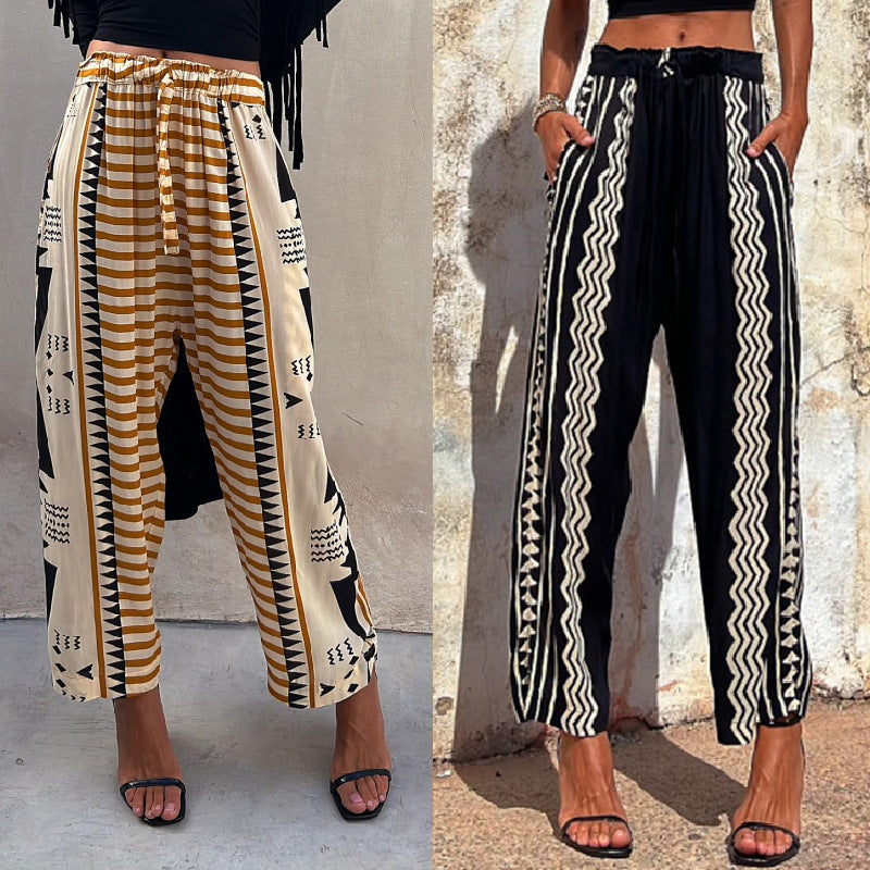 Pantalones harem con estampado bohemio de Isabella Sol