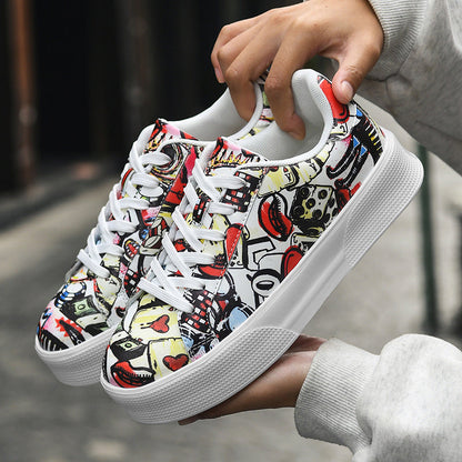 Zapatillas bajas Isabella Sol con estampado de grafiti