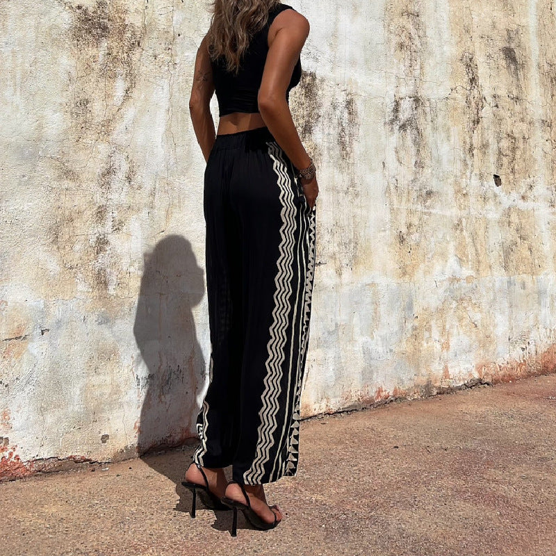Pantalones harem con estampado bohemio de Isabella Sol