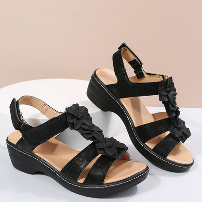 Sandalias de cuña Floral Comfort Isabella Sol