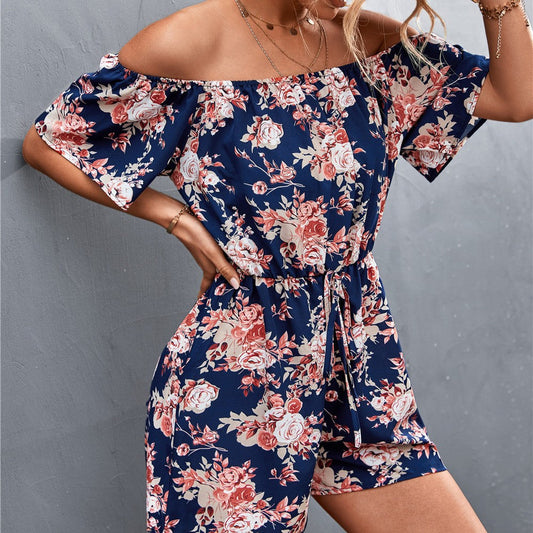 Floral Off-Shoulder Isabella Sol Jumpsuit
