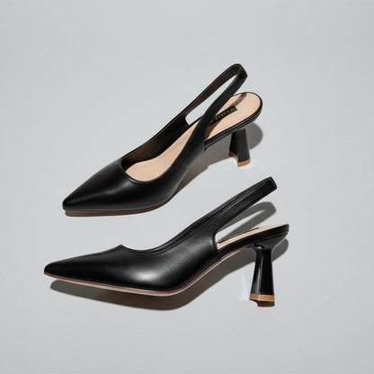 Elegantes zapatos de tacón de punta estilo retro de Isabella Sol.