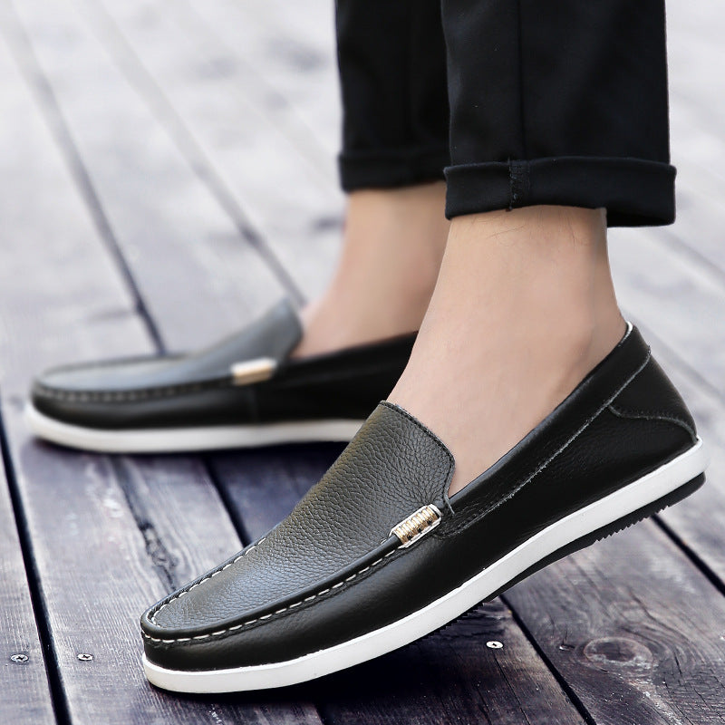 Mocasines de piel transpirable Isabella Sol para hombre