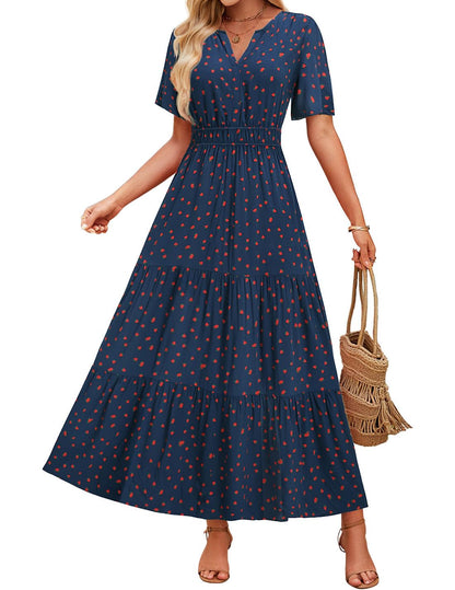 Vestido largo floral Isabella Sol Comodidad de verano