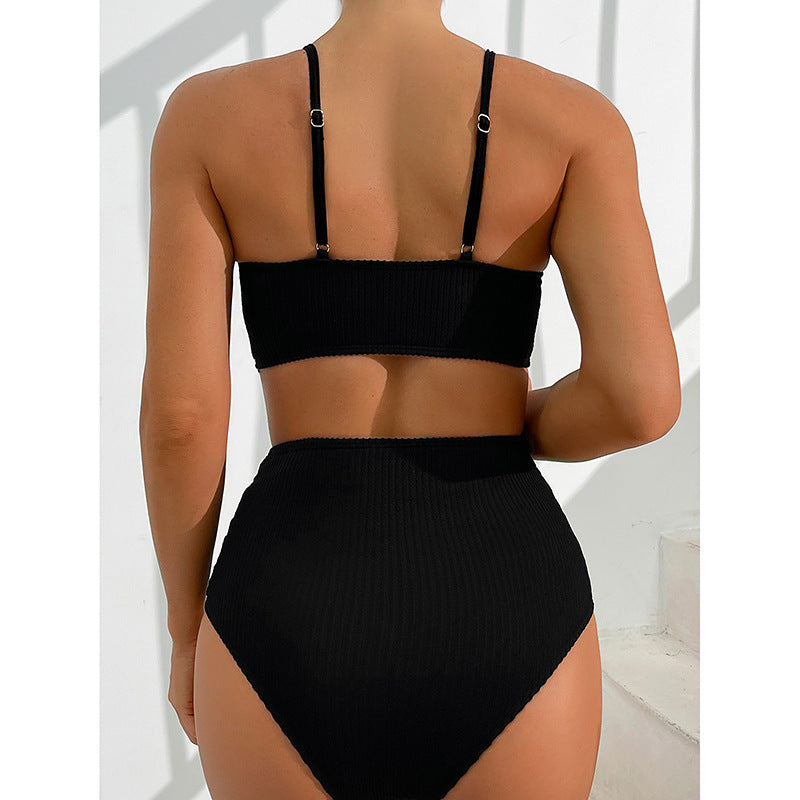 Traje de baño de dos piezas de bikini a rayas elegantes Isabella Sol