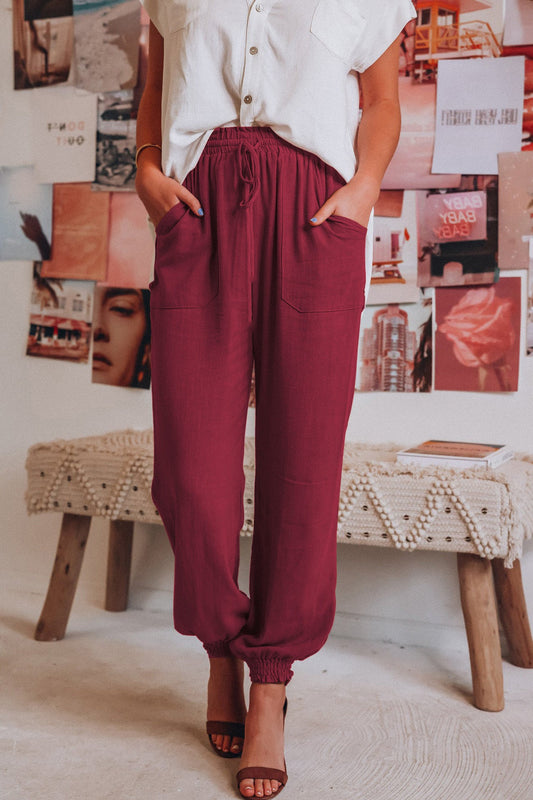 Pantalones Isabella Sol Lantern de corte relajado