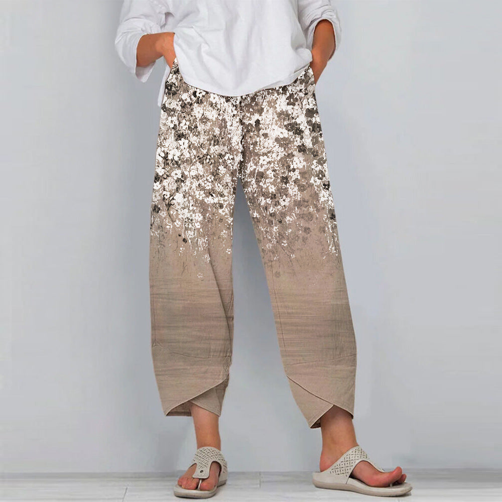 Pinterest-Inspired Floral Casual Pants by Isabella Sol