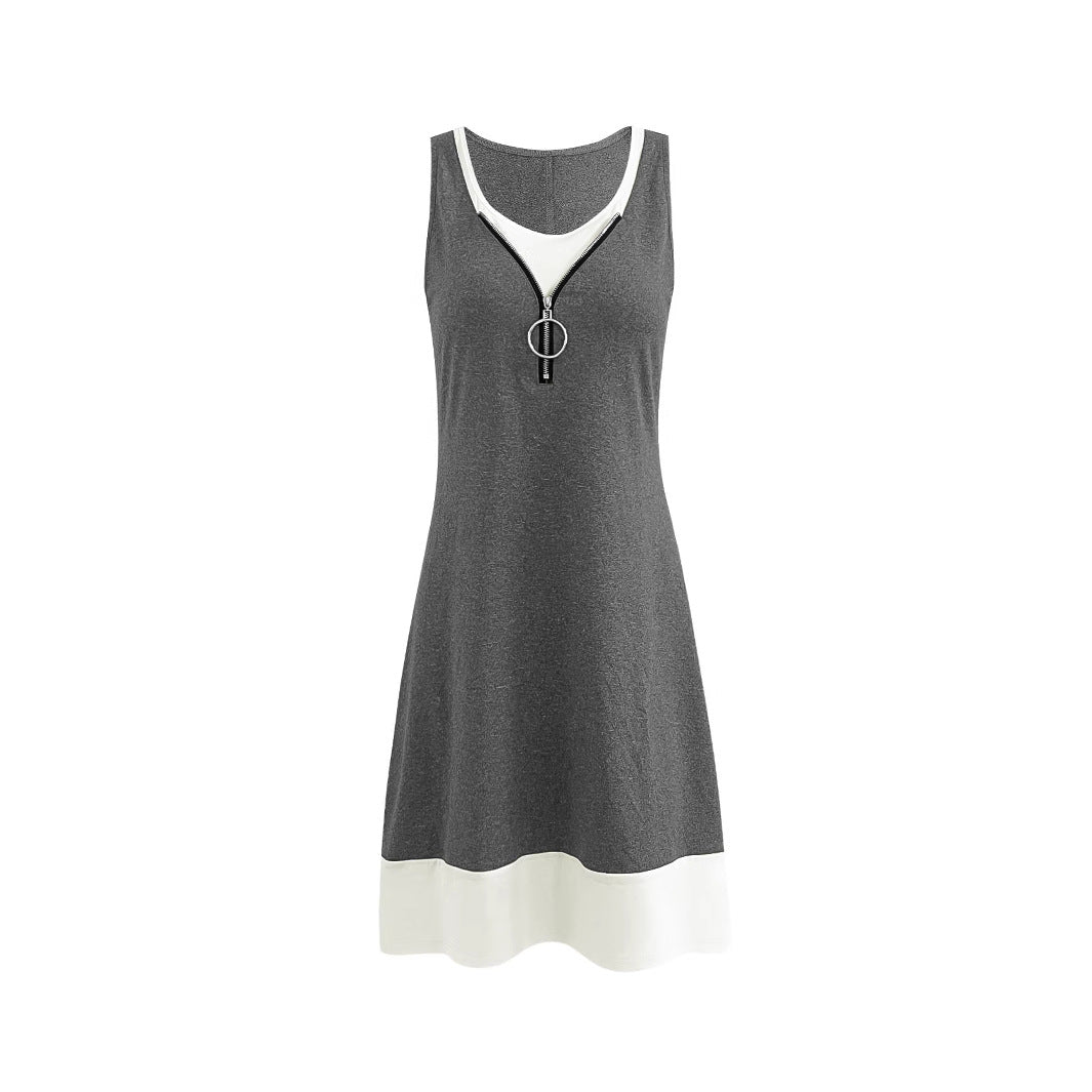 Elegante vestido chaleco sin mangas de Isabella Sol