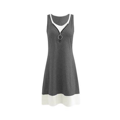 Elegante vestido chaleco sin mangas de Isabella Sol