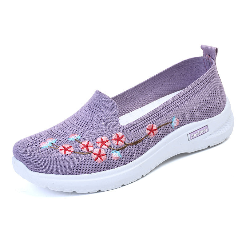 Zapatos de tacón transpirables bordados de Isabella Sol