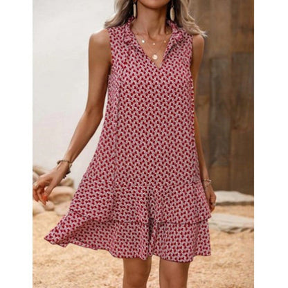 Vestido sin mangas estampado estilo bohemio de Isabella Sol