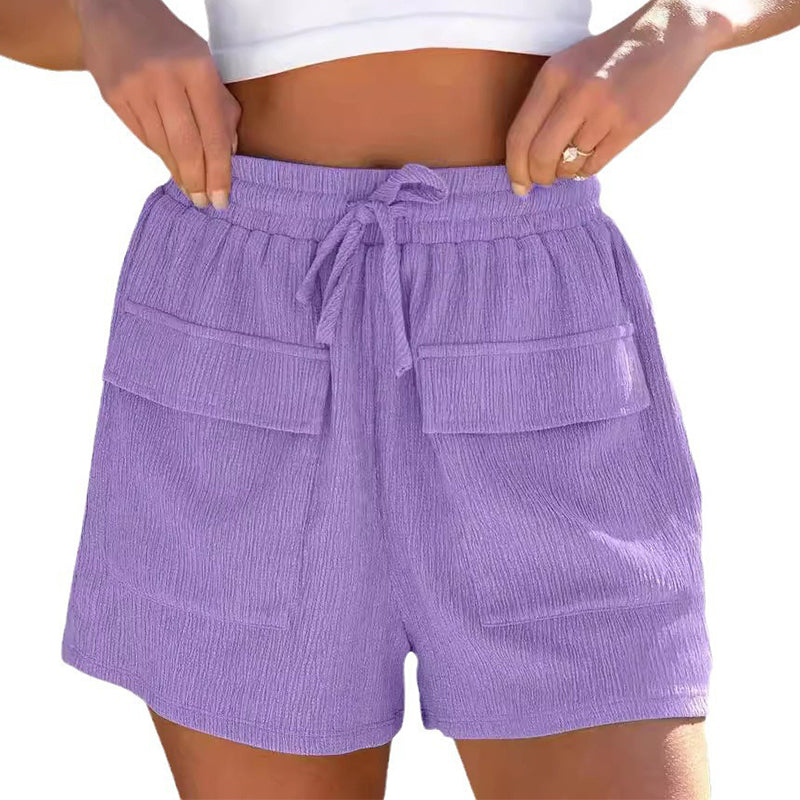 Pantalones cortos de verano con cordón ajustable de Isabella Sol, inspirados en Pinterest.