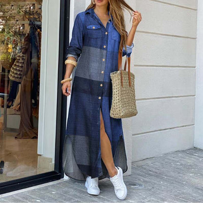 Vestido camisero Isabella Sol con estampado vibrante