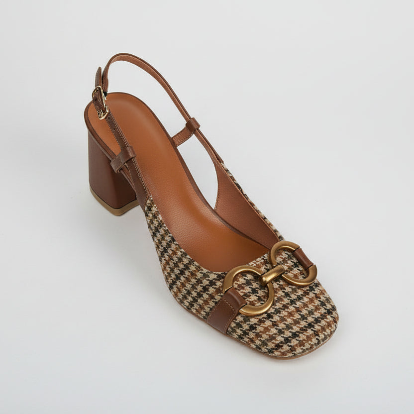 Zapatos de tacón de bloque vintage Isabella Sol