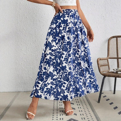 Falda plisada floral elegante de Isabella Sol