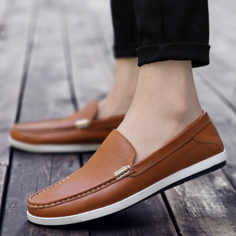Breathable Leather Loafers Isabella Sol Men’s Shoes
