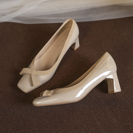 Elegant Chunky Heel Pumps Isabella Sol Heels