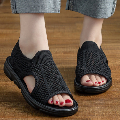 Sandalias planas de punto transpirable de Isabella Sol