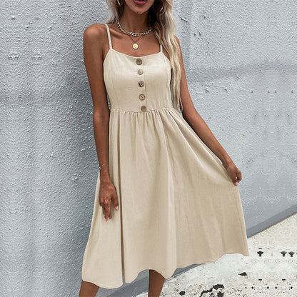 Elegante vestido midi de verano de la colección Isabella Sol
