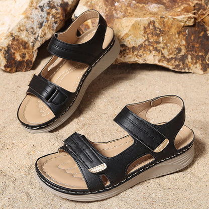 Sandalias de cuña cómodas Isabella Sol de tallas grandes