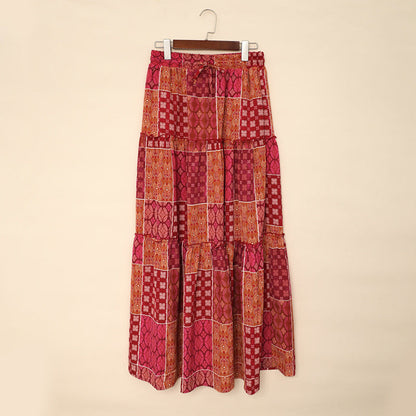 Falda larga Isabella Sol con estampado bohemio