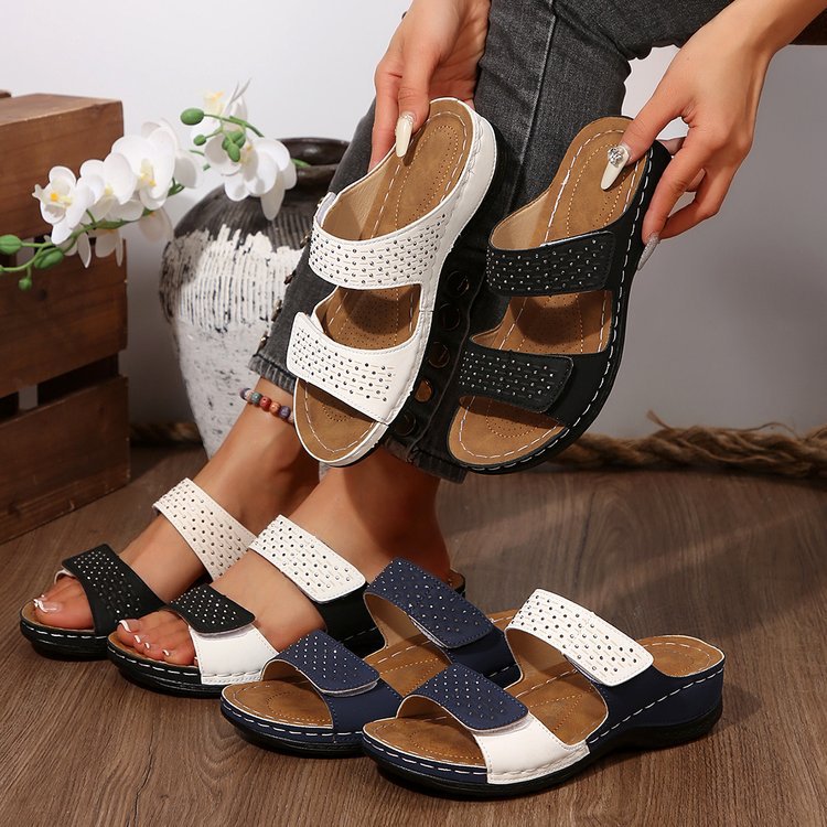 Artistic Isabella Sol Plus-Size Wedge Sandals