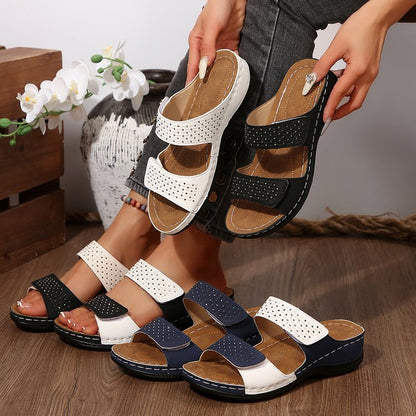 Artistic Isabella Sol Plus-Size Wedge Sandals