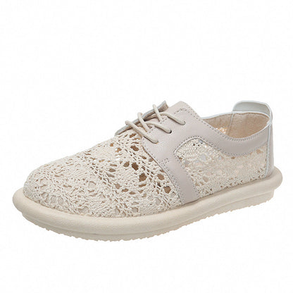 Zapatos planos informales de ganchillo transpirable Isabella Sol