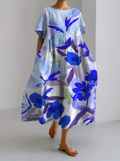 Vestido midi de verano con estampado floral de Isabella Sol