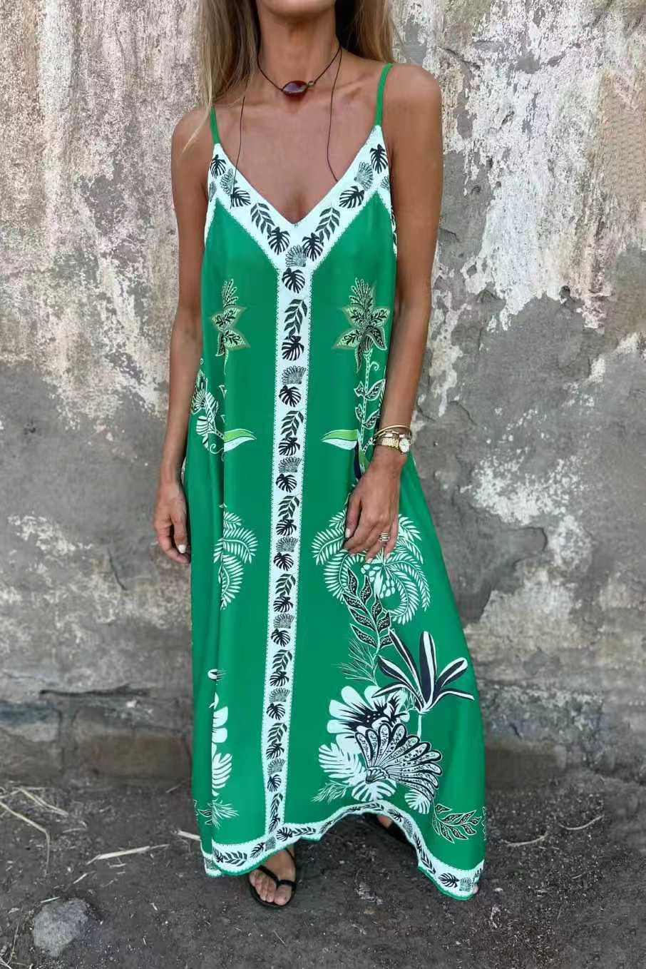 Vestido midi estampado floral retro de Isabella Sol
