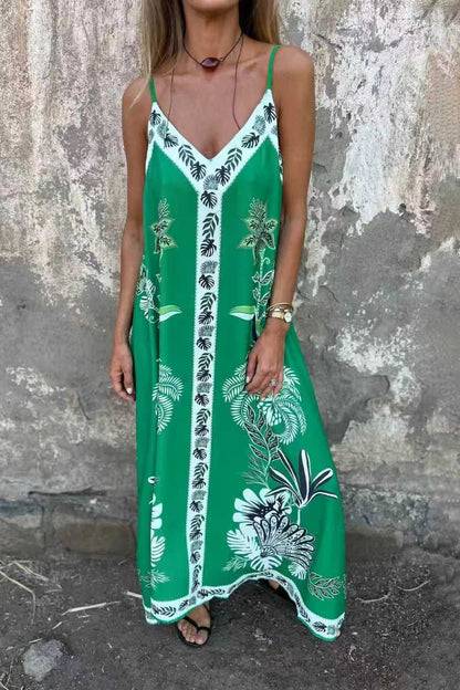 Vestido midi estampado floral retro de Isabella Sol