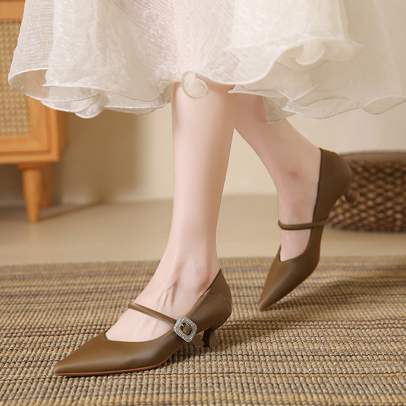 Elegant Rhinestone Heels by Isabella Sol