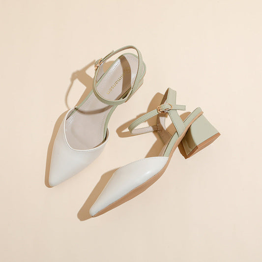 Elegantes zapatos de tacón ancho de Isabella Sol