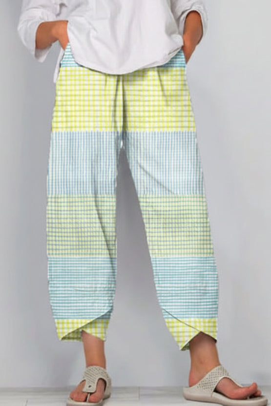 Pantalones cortos Isabella Sol de rayas vibrantes
