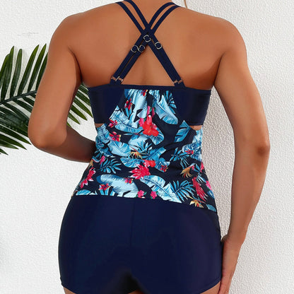 Conjunto de bikini floral de talle alto de Isabella Sol