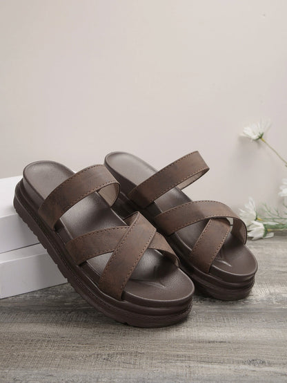 Elegantes sandalias de plataforma Isabella Sol Cross