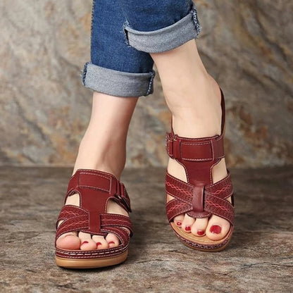 Vintage Wedge Isabella Sol Slip-On Ladies Sandals