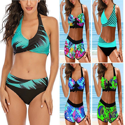 Traje de baño bikini Isabella Sol con estampado colorido